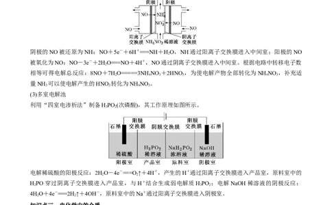 专题讲座（六）电解质介质和隔膜在电化学的作用（讲）-2023年高考化学一轮复习讲练测（全国通用）（原卷版）_05高考化学_通用版（老高考）复习资料_2023年复习资料_一轮复习