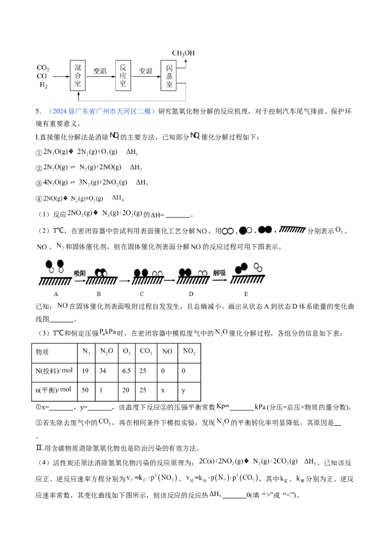 押广东卷第19题&nbsp;化学反应原理综合题（原卷版）_05高考化学_2024年新高考资料_5.2024三轮冲刺_备战2024年高考化学临考题号押题（广东卷）323301515