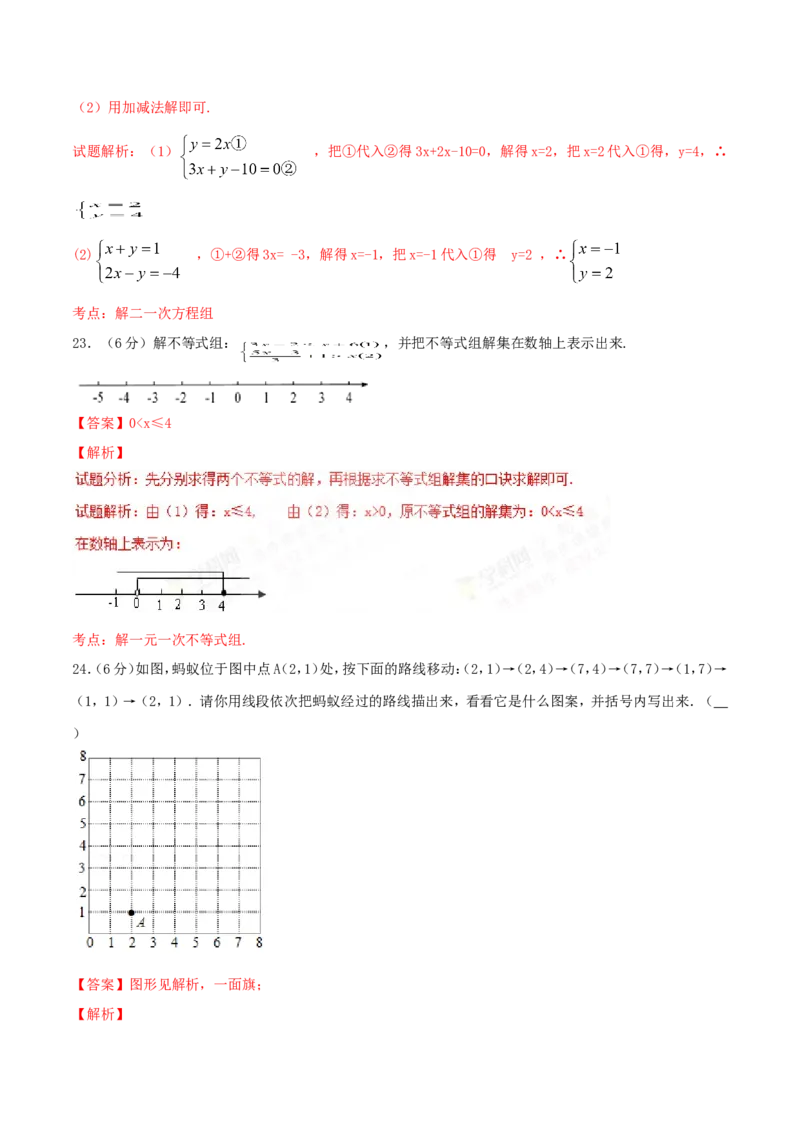 期末测试卷01（A卷）_初中数学人教版_7下-初中数学人教版_7下-初中数学人教版（旧版）赠送_06习题试卷_4期末试卷_期末测试卷（第2套AB卷含答案解析）（共4份）