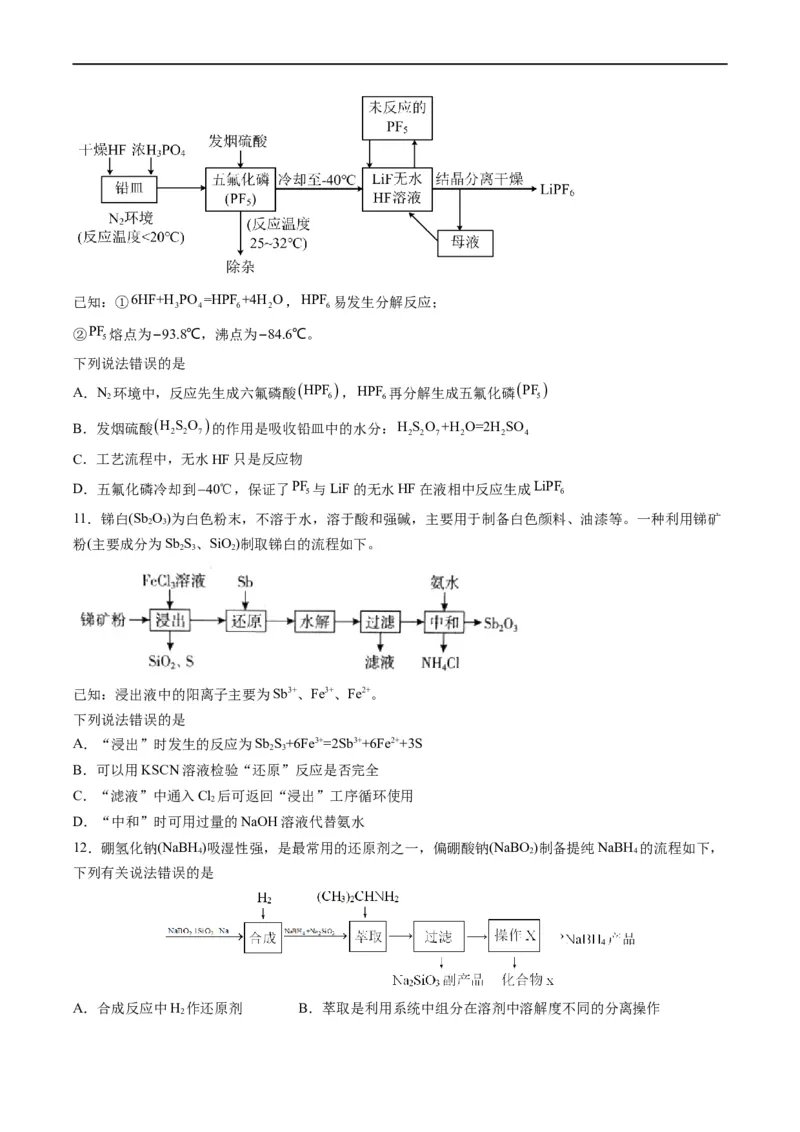 热点08无机化工微流程（原卷版）_05高考化学_新高考复习资料_2023年新高考资料_专项复习_2023年高考化学热点&middot;重点&middot;难点专练（新高考专用）
