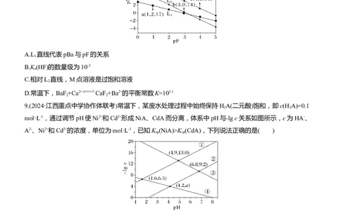 专题六　选择题专攻3　沉淀溶解平衡、络合平衡图像的分析应用淘宝店：红太阳资料库_05高考化学_2025年新高考资料_二轮复习_2025年高考化学大二轮_2025化学二轮复习