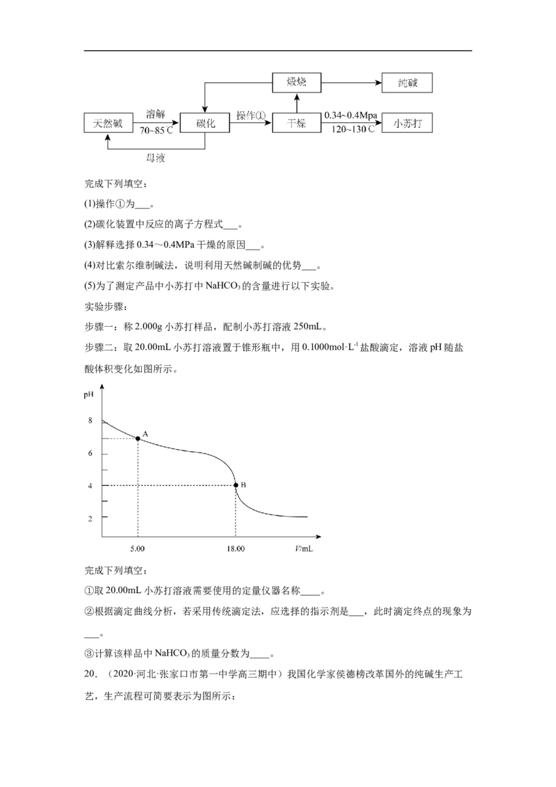 易错点05钠及其化合物-备战2023年高考化学考试易错题（原卷版）_05高考化学_通用版（老高考）复习资料_2023年复习资料_专项复习_备战2023年高考化学考试易错题（全国通用）