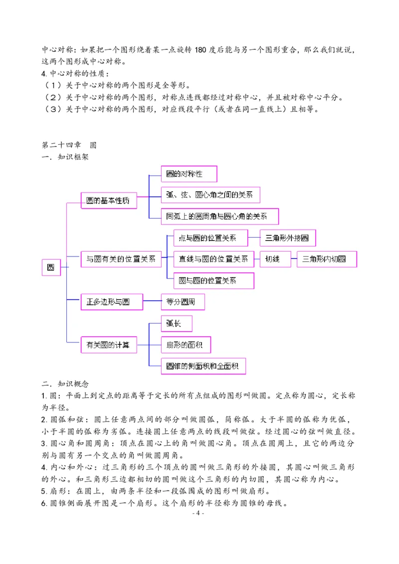 初中数学人教版789年级知识点及公式总结大全（PDF版）_初中数学人教版_9下-初中数学人教版_08知识点