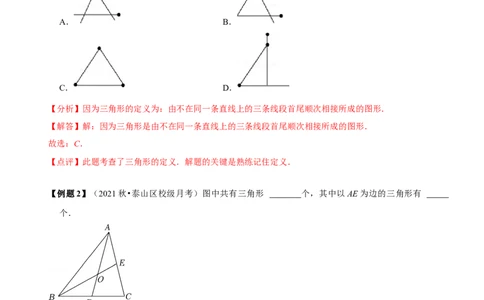 必考点01与三角形有关的线段（解析版）_初中数学人教版_8上-初中数学人教版_旧版_07专项讲练_题型&middot;技巧培优系列八年级数学上册精选专题(人教版)