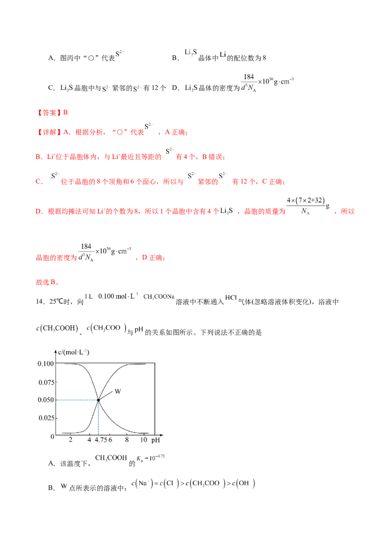 信息必刷卷03（陕西、山西、宁夏、青海专用）（解析版）_05高考化学_2025年新高考资料_2025考前信息卷_2025年高考化学考前信息必刷卷（陕西、山西、宁夏、青海专用）34342235