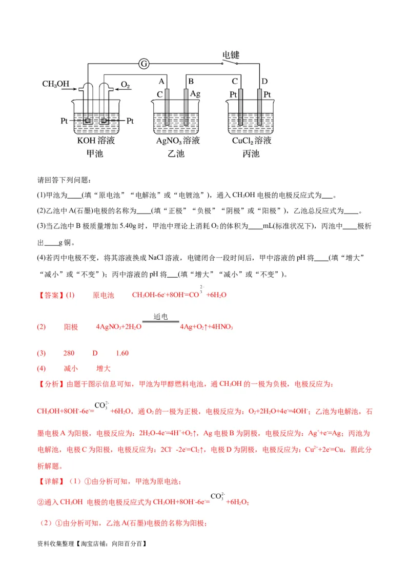 专题突破卷07化学反应与能量（解析版）_05高考化学_新高考复习资料_2024年新高考资料_一轮复习资料_完2024年高考化学一轮复习考点通关卷（新高考通用）_专题突破卷
