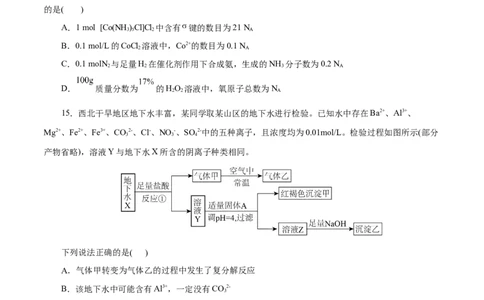 主题一化学用语与基本概念（原卷版）_05高考化学_2025年新高考资料_二轮复习_上好课2025年高考化学二轮复习讲练测（新高考通用）3379109_主题一化学用语与基本概念