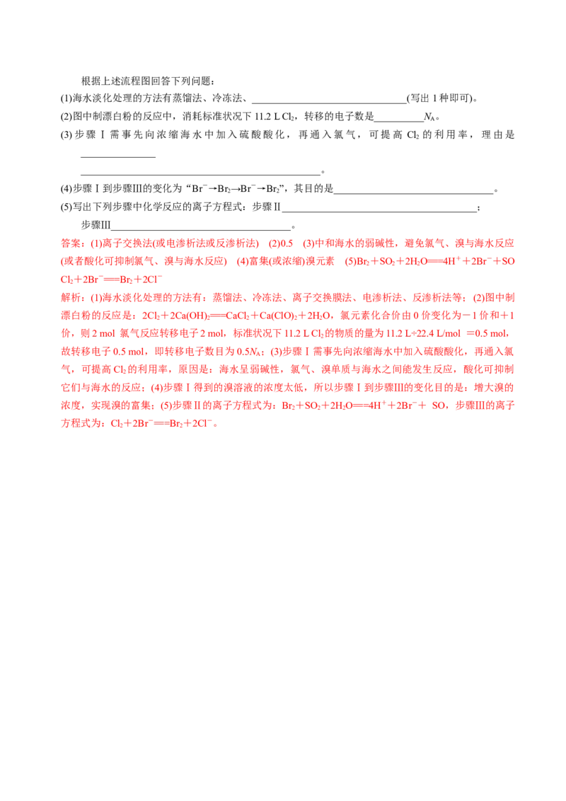 知识清单09氯及其重要化合物-上好课2025年高考化学一轮复习知识清单（新高考专用）（解析版）_05高考化学_2025年新高考资料_一轮复习