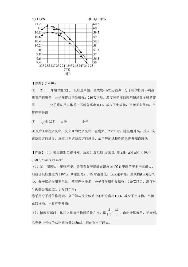 专题十二化学反应速率与化学平衡（专练）-冲刺2023年高考化学二轮复习核心考点逐项突破（解析版）_05高考化学_新高考复习资料_2023年新高考资料_二轮复习
