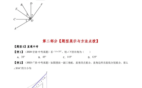 专题6.6余角和补角（2大知识点6类题型）（知识梳理与题型分类讲解）（人教版）（原卷版）_初中数学人教版_7上-初中数学人教版_7上-初中数学人教版（新版）_07讲义练习