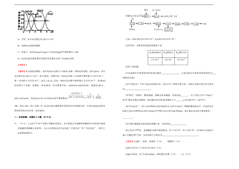 原创（新高考）福建2021届好教育云平台泄露天机高考押题卷化学教师版_05高考化学_新高考复习资料_2021新高考资料_2021泄露天机高考押题卷