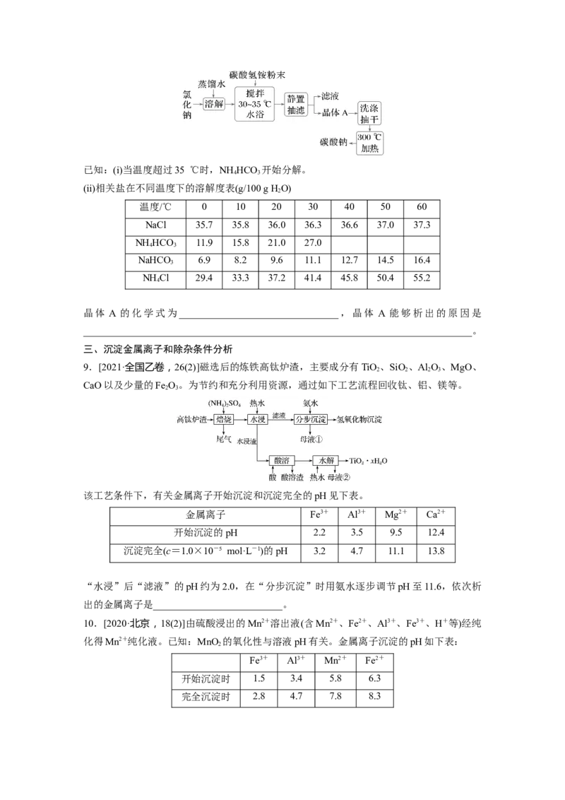 大单元四　第十二章　第59讲　无机化工流程题的解题策略_05高考化学_2025年新高考资料_一轮复习_2025大一轮复习讲义+课件（完结）_2025大一轮复习讲义化学学生用书Word版文档全书