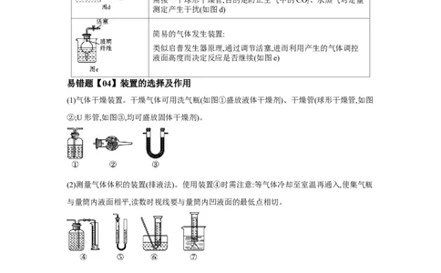 易错点31化学实验常用仪器-备战2023年高考化学考试易错题（原卷版）_05高考化学_通用版（老高考）复习资料_2023年复习资料_专项复习_备战2023年高考化学考试易错题（全国通用）