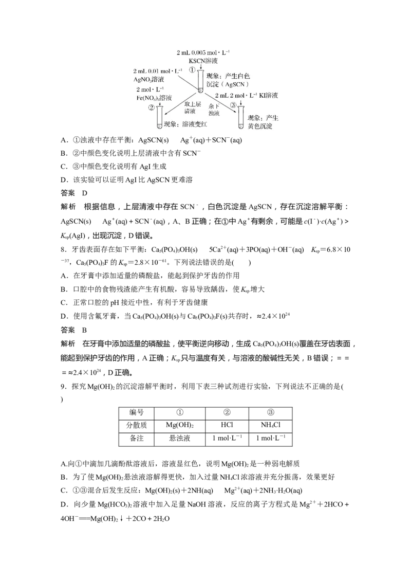 大单元四　第十二章　第57讲　难溶电解质的沉淀溶解平衡_05高考化学_2025年新高考资料_一轮复习_2025大一轮复习讲义+课件（完结）_2025大一轮复习讲义化学教师用书Word版文档全书