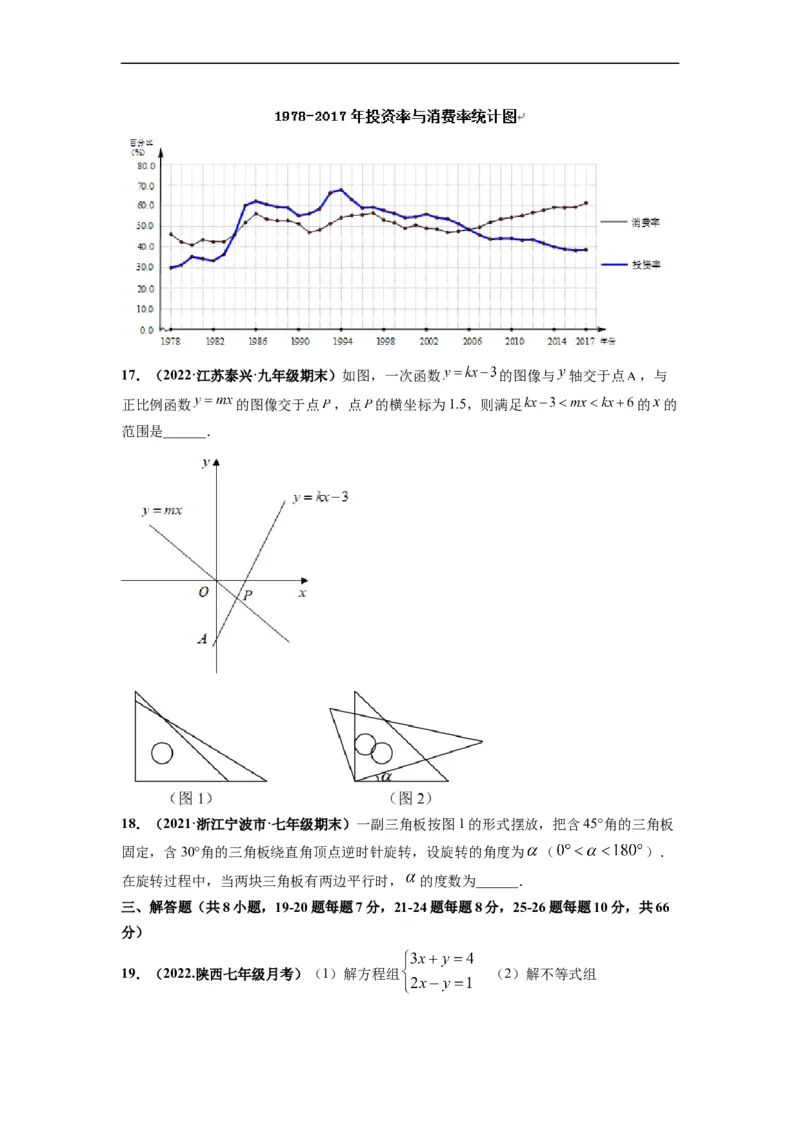 期末押题卷-单元测试（人教版）（原卷版）_初中数学人教版_7下-初中数学人教版_7下-初中数学人教版（旧版）赠送_06习题试卷_4期末试卷_期末押题卷-（人教版）