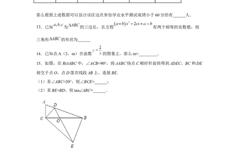 黄金卷01-赢在中考黄金八卷备战2023年中考数学全真模拟卷（原卷版）（深圳专用）_初中数学人教版_9下-初中数学人教版_10中考模拟卷