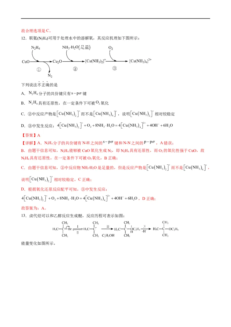 热点05反应机理图和能量历程图（解析版）_05高考化学_新高考复习资料_2023年新高考资料_专项复习_2023年高考化学热点&middot;重点&middot;难点专练（新高考专用）
