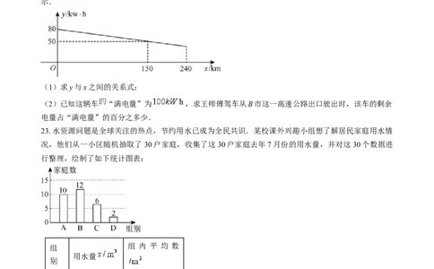 精品解析：2024年陕西省中考数学试题（原卷版）_new_初中数学人教版_9下-初中数学人教版_09中考真题_2024中考数学真题