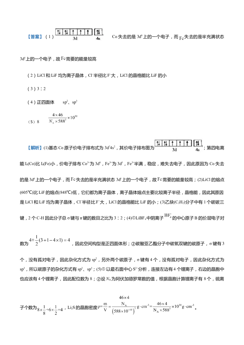 原创（新高考）2021届高三大题优练11以给定元素为背景的物质结构与性质学生版_05高考化学_新高考复习资料_2021新高考资料_2021届（新高考）大题优练-化学