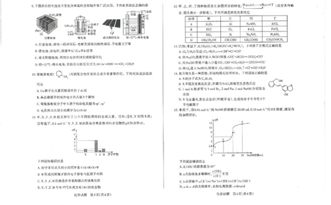 山西省运城市2022-2023学年高三年级入学新生教学质量监测考试化学试题_05高考化学_高考模拟题_全国课标版_2023山西省运城市高三年级入学新生教学质量监测考试化学