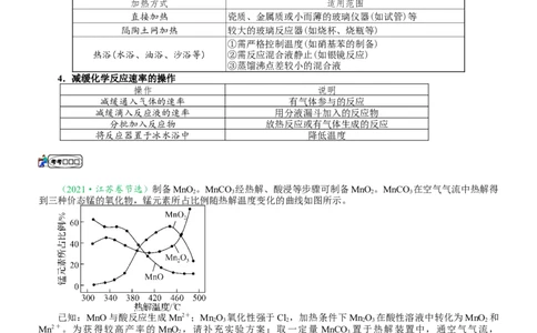 微专题突破14物质制备与实验方案设计考点透视（学案）（学生版）_05高考化学_2025年新高考资料_二轮复习_01高考语文等多个文件