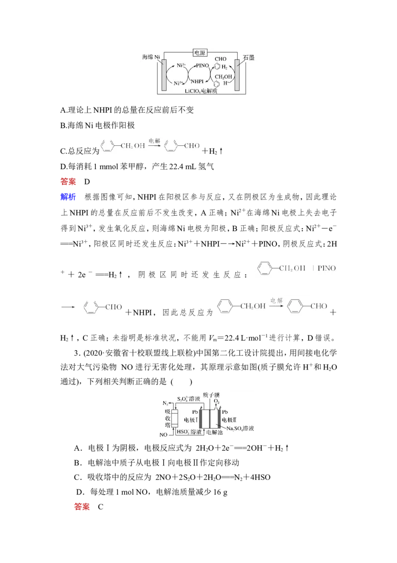热点强化练11　电解原理在工农业生产中的应用_05高考化学_新高考复习资料_2023年新高考资料_一轮复习_2023年新高考大一轮复习讲义_2023年高考化学一轮复习讲义（新高考）_赠补充习题