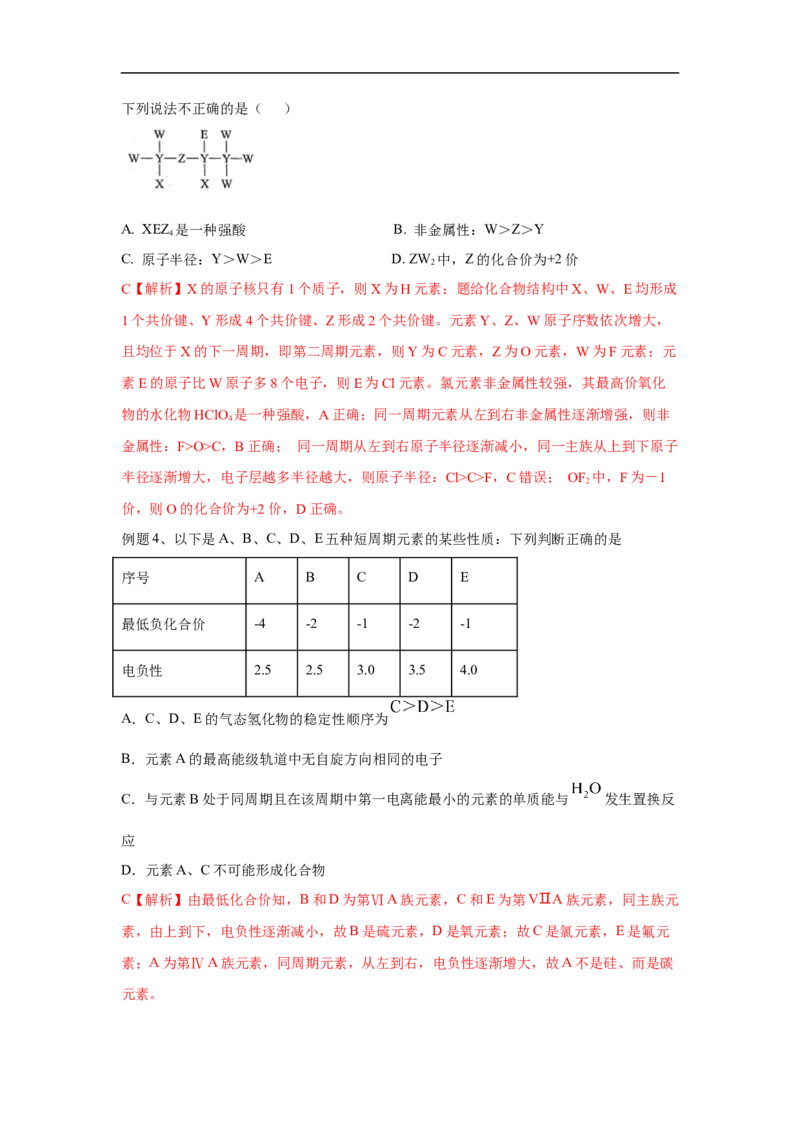 易错点14元素周期表和元素周期律-备战2023年高考化学考试易错题（原卷版）_05高考化学_通用版（老高考）复习资料_2023年复习资料_专项复习_备战2023年高考化学考试易错题（全国通用）