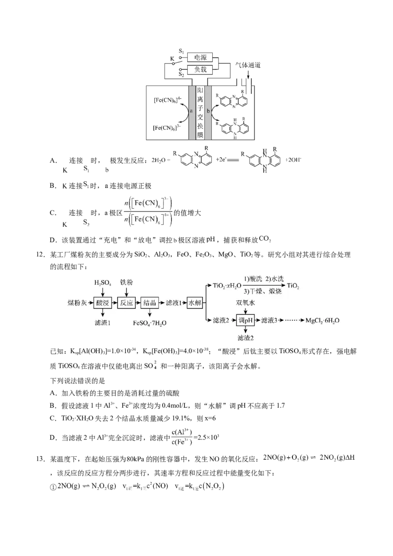 信息必刷卷01（重庆专用）（原卷版）_05高考化学_2025年新高考资料_2025考前信息卷_2025年高考化学考前信息必刷卷（重庆专用）3442867