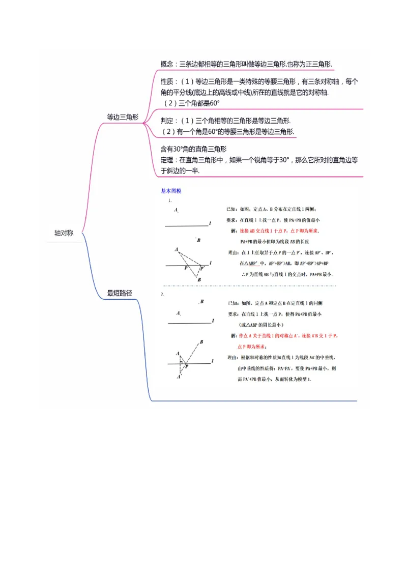 满分秘诀专题05轴对称（考点突破）（原卷版）_初中数学人教版_8上-初中数学人教版_旧版_06习题试卷_6期中期末复习专题
