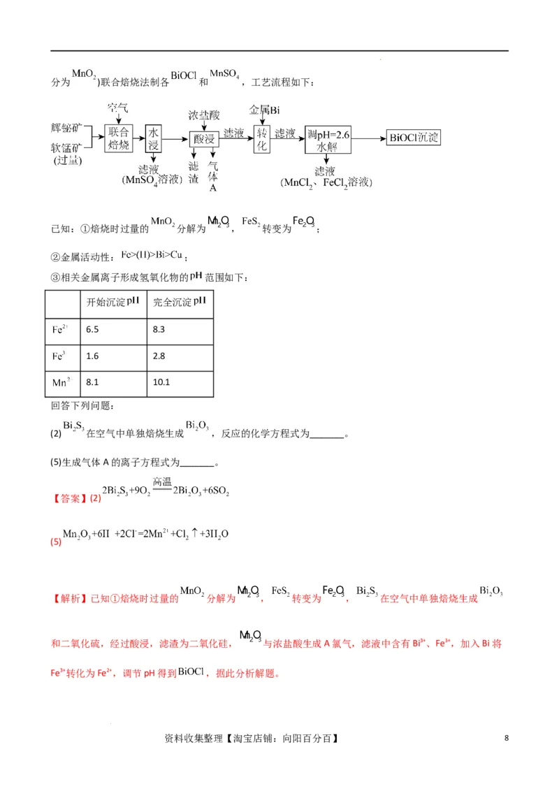 升级版微专题09新情景中氧化还原反应方程式的配平与书写（解析版）(全国版)_05高考化学_新高考复习资料_2024年新高考资料_一轮复习资料_备战2024年高考化学一轮复习考点微专题