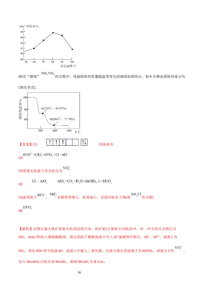 升级版微专题17热点金属及其化合物制备流程（V、Cr、Mn、Co、Ni）（解析版）(全国版)_05高考化学_新高考复习资料_2024年新高考资料_一轮复习资料_教师版（含答案解析）