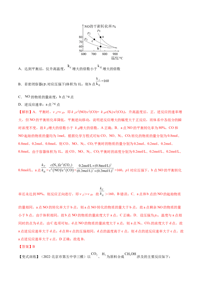 专题讲座（七）常考速率、平衡图像题解题策略（讲）-2023年高考化学一轮复习讲练测（全国通用）（解析版）_05高考化学_通用版（老高考）复习资料_2023年复习资料_一轮复习