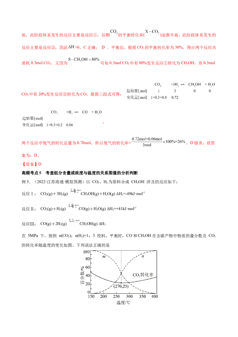 专题讲座（七）常考速率、平衡图像题解题策略（讲）-2023年高考化学一轮复习讲练测（全国通用）（解析版）_05高考化学_通用版（老高考）复习资料_2023年复习资料_一轮复习