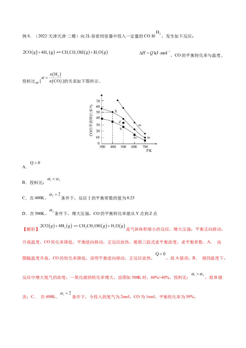 专题讲座（七）常考速率、平衡图像题解题策略（讲）-2023年高考化学一轮复习讲练测（全国通用）（解析版）_05高考化学_通用版（老高考）复习资料_2023年复习资料_一轮复习