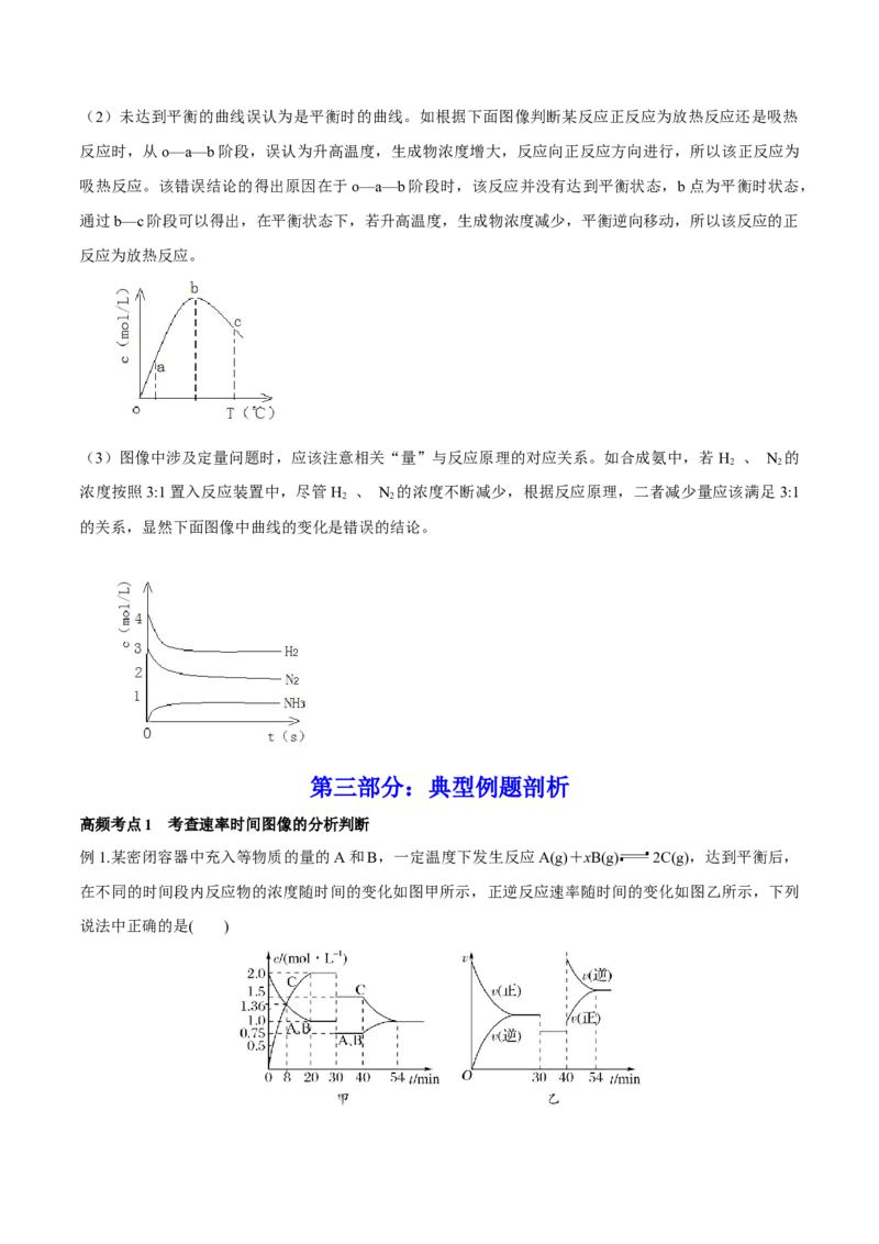 专题讲座（七）常考速率、平衡图像题解题策略（讲）-2023年高考化学一轮复习讲练测（全国通用）（解析版）_05高考化学_通用版（老高考）复习资料_2023年复习资料_一轮复习