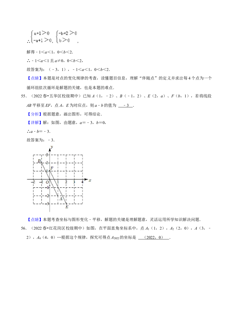 期中必刷真题02（填空易错60道提升练，七下人教）-拔尖特训2023培优（解析版）人教版_初中数学人教版_7下-初中数学人教版_7下-初中数学人教版（旧版）赠送_07专项讲练