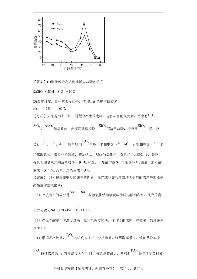 化学条件的优化和选择（解析版）_05高考化学_新高考复习资料_2024年新高考资料_一轮复习资料_2024届高三化学一轮复习&mdash;专项训练