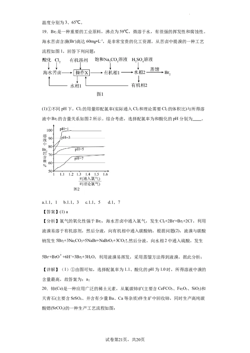 化学条件的优化和选择（解析版）_05高考化学_新高考复习资料_2024年新高考资料_一轮复习资料_2024届高三化学一轮复习&mdash;专项训练