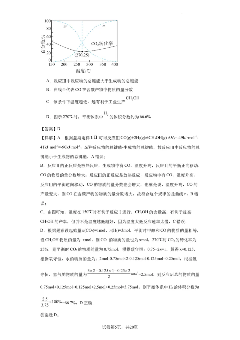 化学条件的优化和选择（解析版）_05高考化学_新高考复习资料_2024年新高考资料_一轮复习资料_2024届高三化学一轮复习&mdash;专项训练