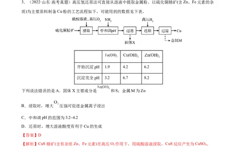 专题讲座（八）无机化工流程题的解题策略（练）-2023年高考化学一轮复习讲练测（全国通用）（解析版）_05高考化学_通用版（老高考）复习资料_2023年复习资料_一轮复习