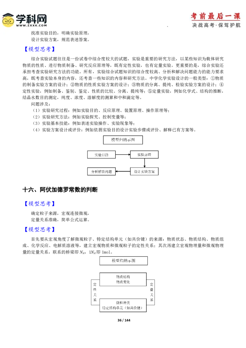 化学-2024年高考考前最后一课_05高考化学_2024年新高考资料_5.2024三轮冲刺_化学（含PDF，可直接打印）-2024年高考考前最后一课