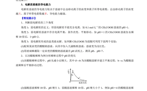 知识清单21电离平衡-上好课2025年高考化学一轮复习知识清单（新高考专用）（解析版）_05高考化学_2025年新高考资料_一轮复习_上好课2025年高考化学一轮复习知识清单3246985