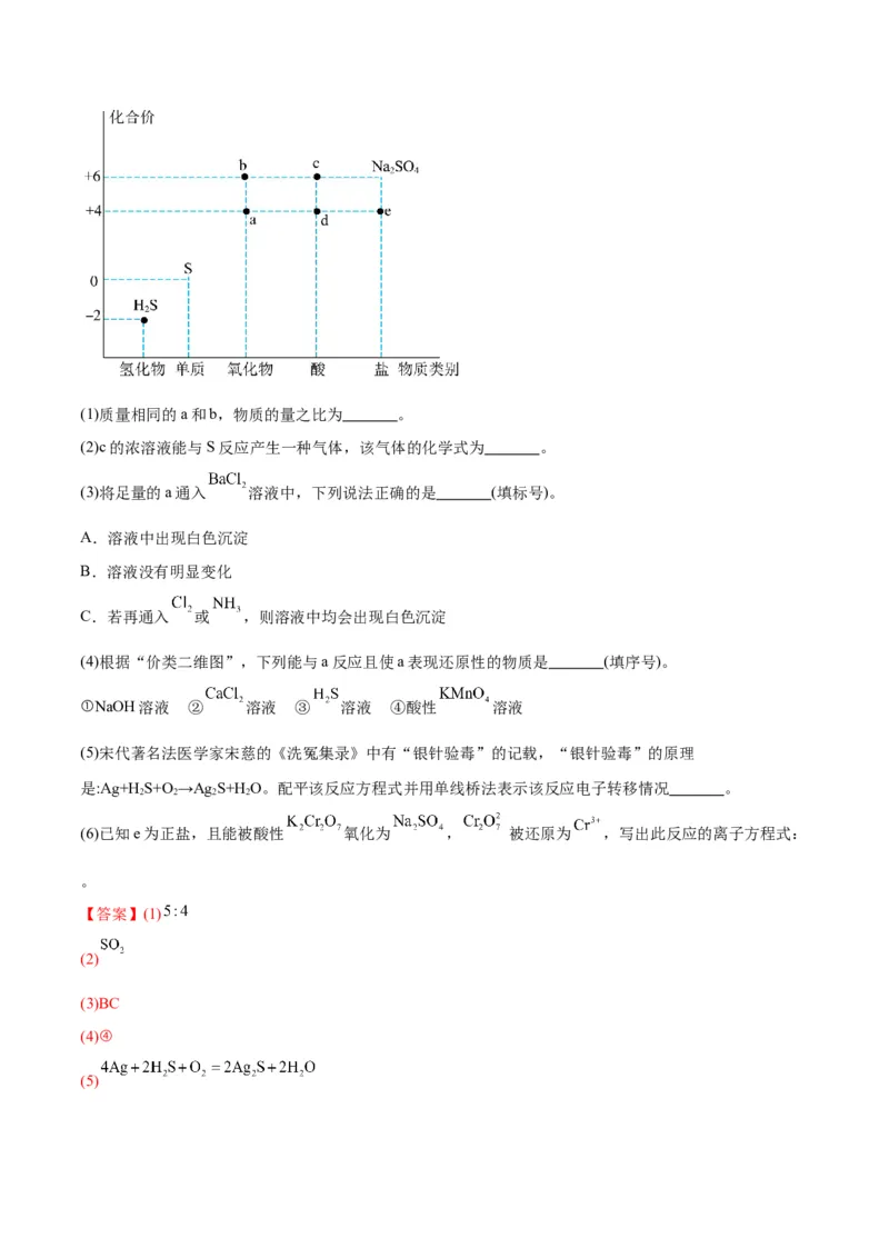 专题突破卷04&nbsp;非金属及其化合物-2024年高考化学一轮复习考点通关卷（新教材新高考）（解析版）_05高考化学_2024年新高考资料_1.2024一轮复习