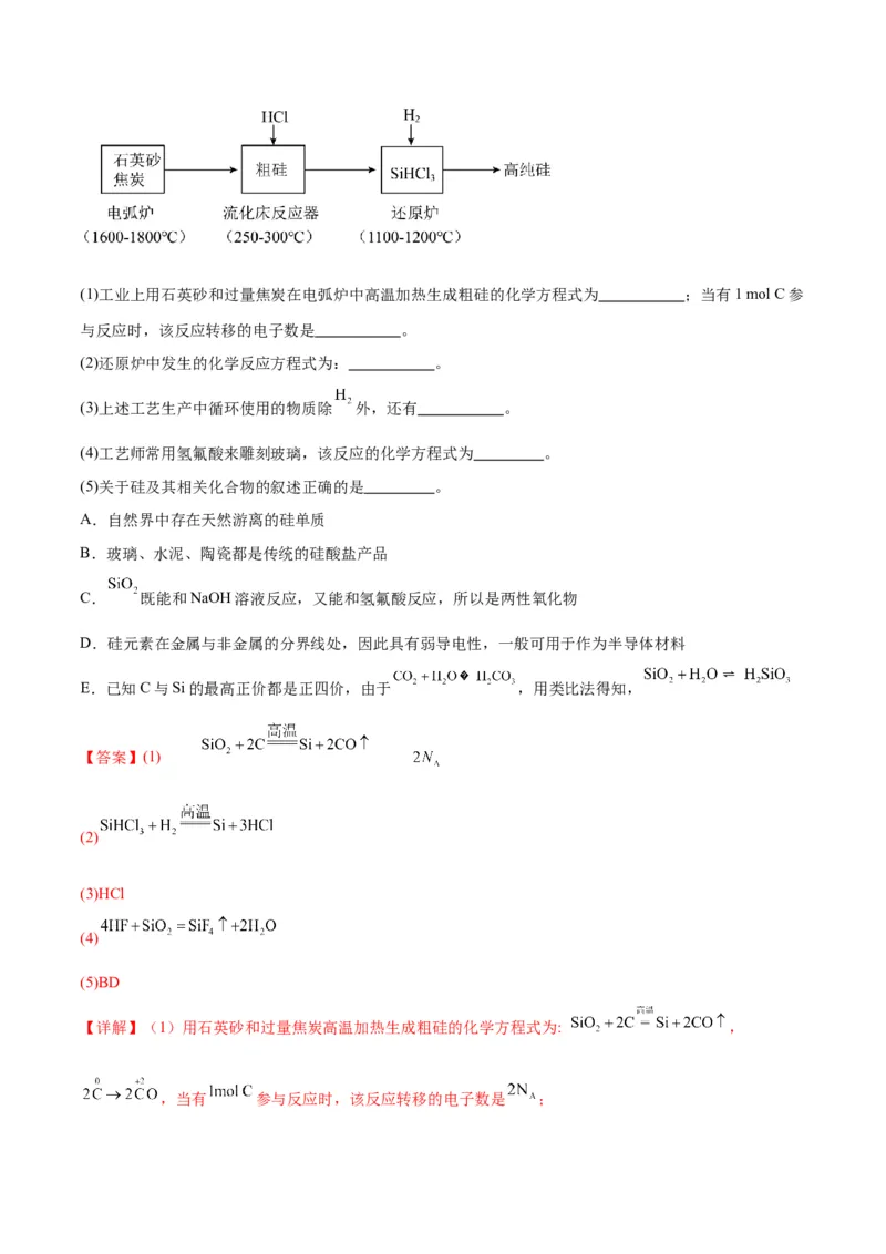 专题突破卷04&nbsp;非金属及其化合物-2024年高考化学一轮复习考点通关卷（新教材新高考）（解析版）_05高考化学_2024年新高考资料_1.2024一轮复习