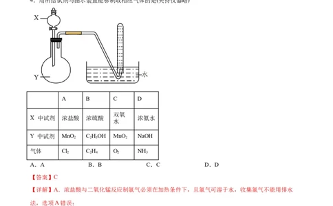 专题突破卷04&nbsp;非金属及其化合物-2024年高考化学一轮复习考点通关卷（新教材新高考）（解析版）_05高考化学_2024年新高考资料_1.2024一轮复习