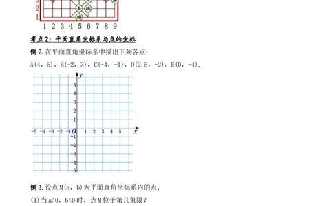 第七章平面直角坐标系章节复习（导学案）_初中数学人教版_7下-初中数学人教版_7下-初中数学人教版（旧版）赠送_01课件+教案（配套）_课件+教案+学案（第1套）_学案