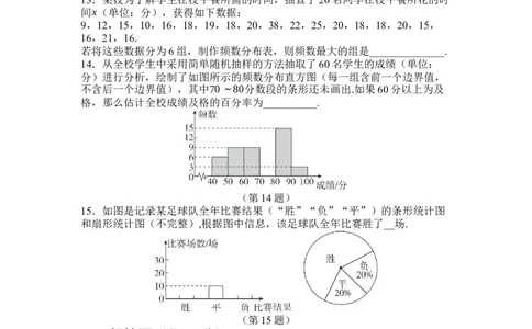 第十二章数据的收集、整理与描述综合素质评价单元测试（含答案）2024-2025学年人教版数学七年级下册_初中数学人教版_7下-初中数学人教版_05习题试卷_单元测试