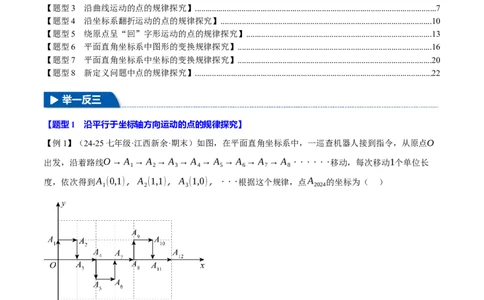 专题9.3平面直角坐标系中点的坐标规律探究八大题型（举一反三）（人教版2024）（解析版）_初中数学人教版_7下-初中数学人教版_7下-初中数学人教版（2025春季新版）持续更新