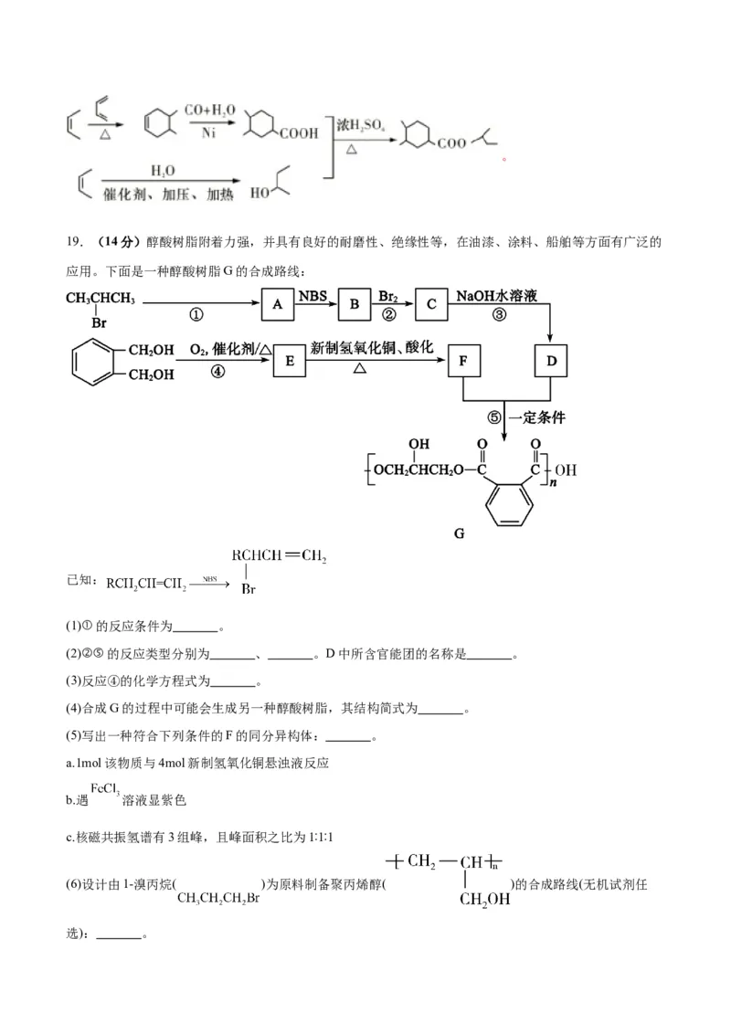 专题突破卷11有机化学基础（二）-2024年高考化学一轮复习考点通关卷（新教材新高考）（解析版）_05高考化学_2024年新高考资料_1.2024一轮复习