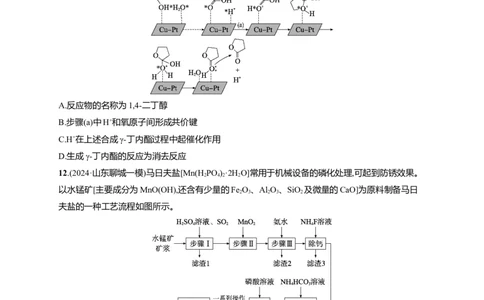 备战2025年高考二轮复习化学（通用版）选择题标准练4Word版含解析_05高考化学_2025年新高考资料_二轮复习_备战2025年高考化学二轮复习题型突破练习（含解析）